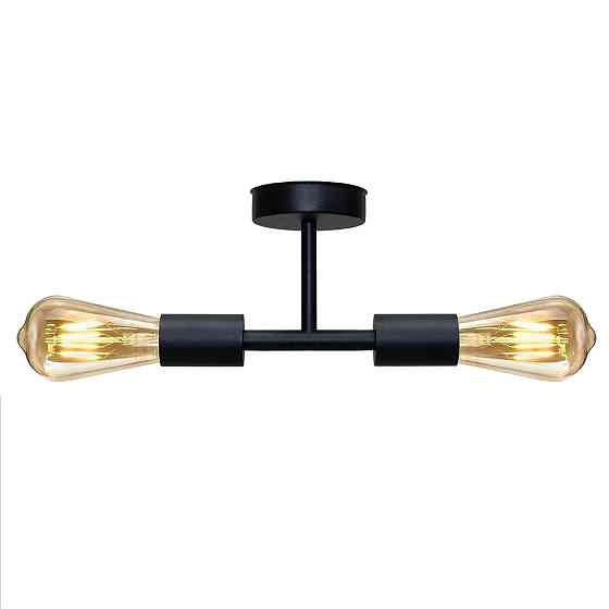 Люстра потолочная MSK Electric Asket на две лампы Е27 NL 2213-2 BK черная Одесса