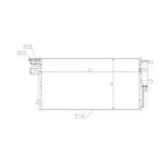 Радиатор Форд Focus, Kuga, Transit Connect 10- кондиционера Мукачево