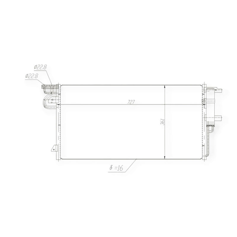 Радиатор Форд Focus, Kuga, Transit Connect 10- кондиционера Мукачево - изображение 1