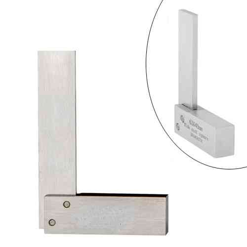 Угольник поверочный 90° 63×40 мм в пластиковом кейсе точный инструмент для контроля углов Киев