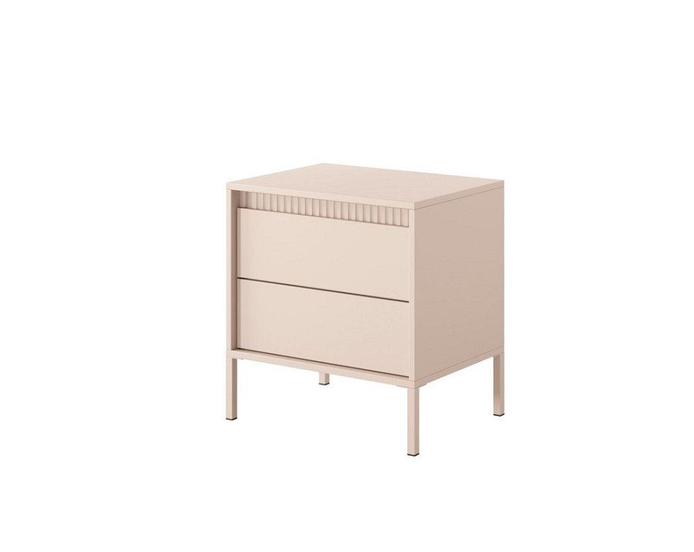 Тумба прикроватная Perfect Home Сенсо / Senso 2S/53 с 2 ящиками Беж (PFH-092035) Днепр - изображение 1
