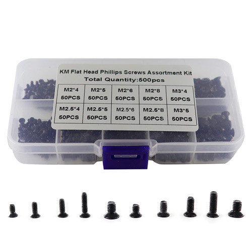 Гвинти мікрогвинти потайні для ноутбуків M2 M2.5 M3, 500шт, набір Вінниця - фото 1