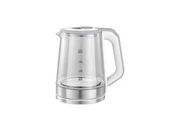 Електрочайник 1800Вт 2л (LED, СКЛО) VL1209GK_white ТМ VILGRAND Solmir Киев