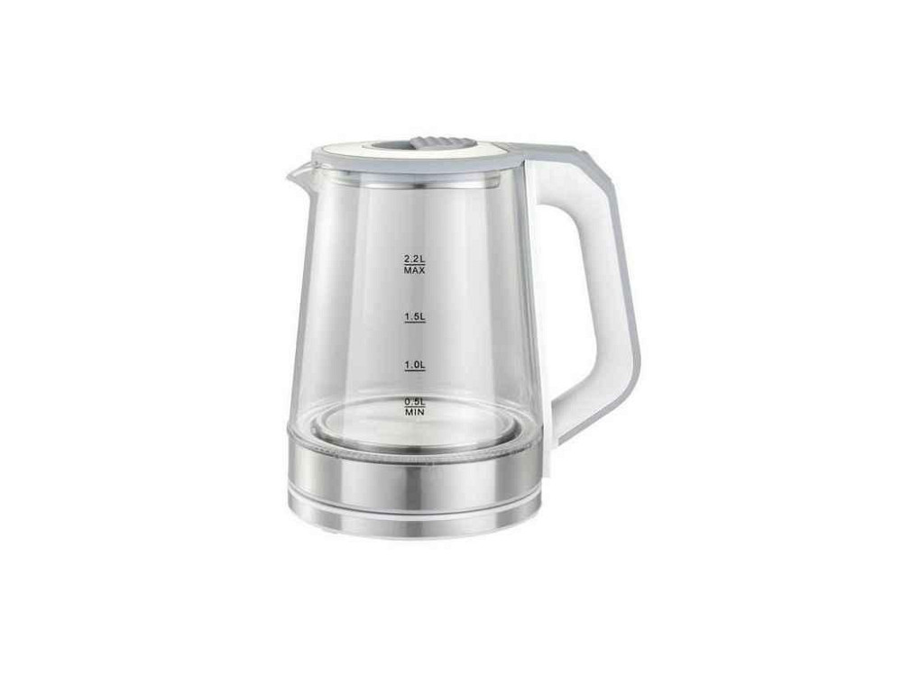 Електрочайник 1800Вт 2л (LED, СКЛО) VL1209GK_white ТМ VILGRAND Solmir Киев - изображение 1