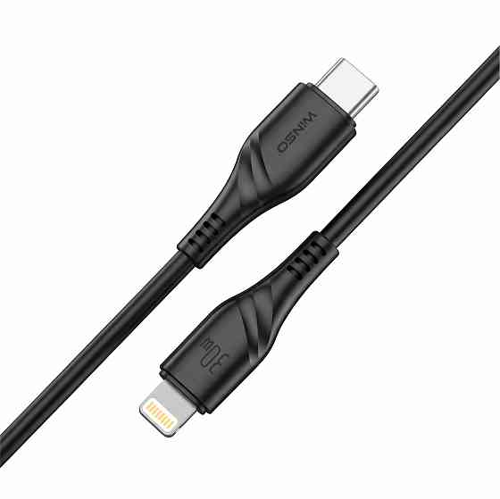Кабель Winso Pro Type-C to Lightning 30W PVC 1м чорний Львів