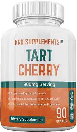 Екстракт терпкої вишні Krk Supplements Tart Cherry Extract 900 mg 90 caps Луцьк