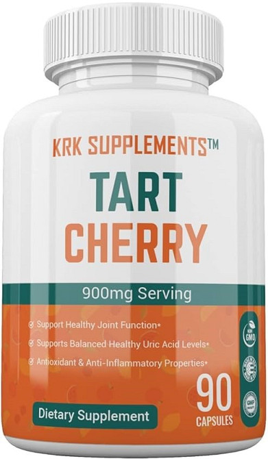 Екстракт терпкої вишні Krk Supplements Tart Cherry Extract 900 mg 90 caps Луцьк - фото 1