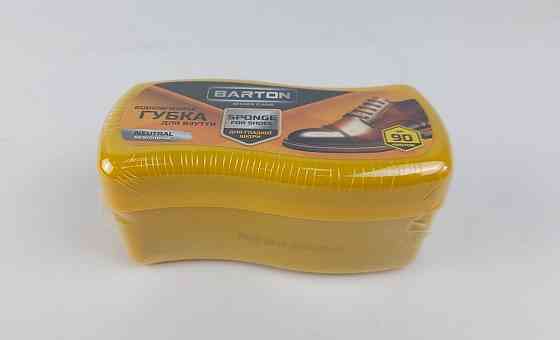 Губка відновлювальна хвиля для взуття з гладкої шкіри безбарвна, ТМ Barton (1 шт.) Харків