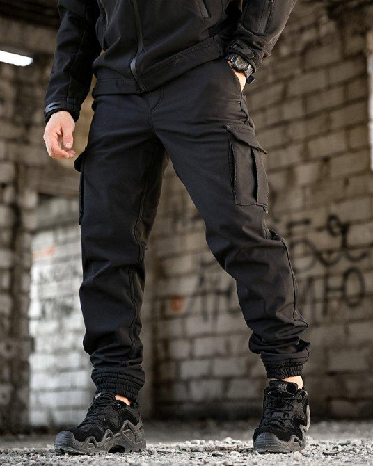 Тактический костюм софтшел BANDIT черный  ВТ7955 Одесса - изображение 8