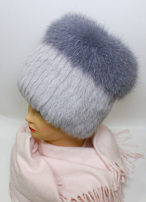 Шапка женская меховая кубанка Rex Медея Серый Харьков - изображение 1