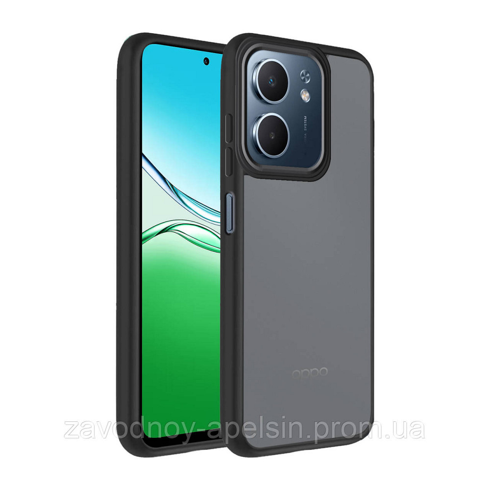 Oppo A5X 2025 Чохол матовий TPU+PC (чорний) Одеса - фото 2