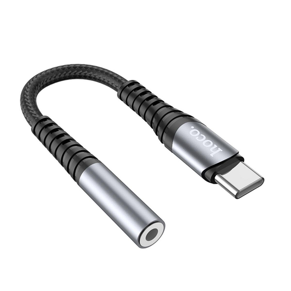Кабель перехiдник HOCO LS33 Type-C Digital 3.5 Audio converter Metal Gray 6931474761163 Одеса - фото 2