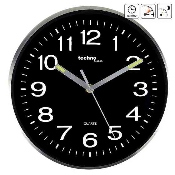 Часы настенные Technoline WT7620 Black/Silver (WT7620) Киев