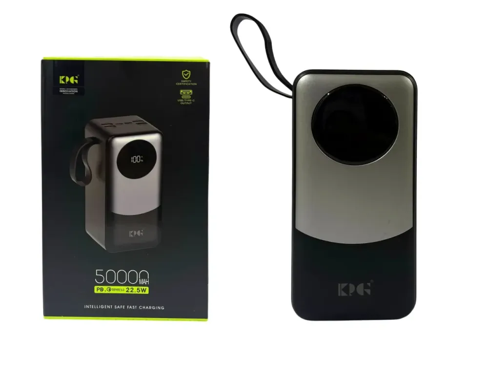 Зовнішній акумулятор Power Bank KP KPG-502 50000 мАг 22.5W QC3.0, 4USB+2Type-C, дисплей Одеса - фото 1