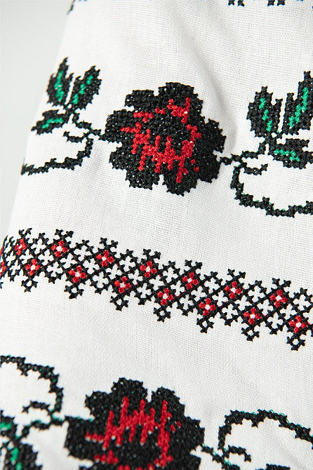 Вишиванка для дівчаток, лляна біла топ Київ - фото 2