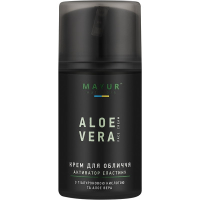 Крем для лица Mayur Активатор эластина С гиалуроновой кислотой и алоэ вера 50 мл (4820230954043) Винница - изображение 1