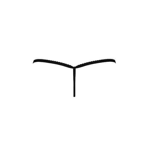 Трусики кружевные Passion Exclusive ATHENA THONG S/M, black Sex Aura Киев