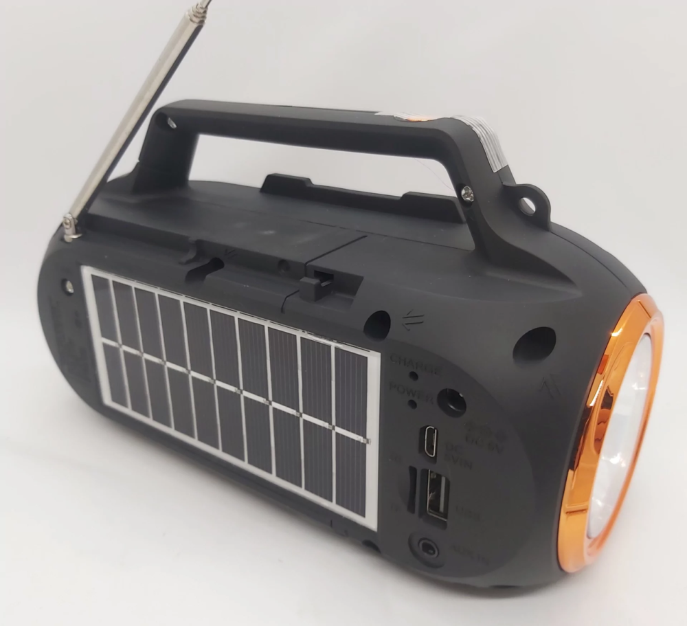 Мультимедійна колонка радіоприймач Fepe FP-23-S Bluetooth із сонячною панеллю та ліхтариком Вінниця - фото 5
