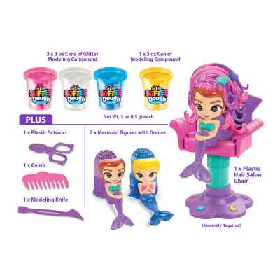 Набір для творчості Cra-Z-Art Салон краси Блискуча русалка, тісто для ліплення, набір 12 од (66606CRA) Вінниця