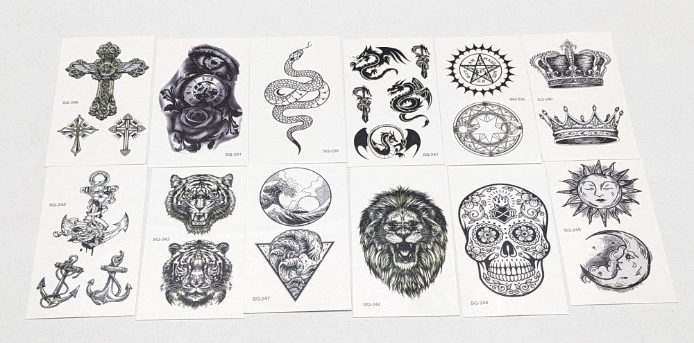 Тимчасове тату 10.5 * 6 см, 9.5 * 5.5см Луцк - изображение 1