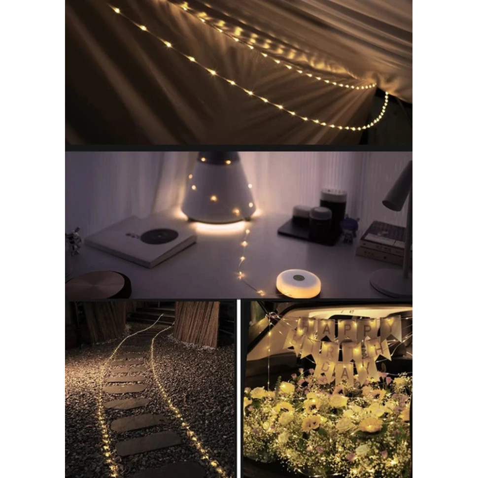 Кемпінговий ліхтар-гірлянда NexTool Milky Way, біла (10 метрів) Київ - фото 4