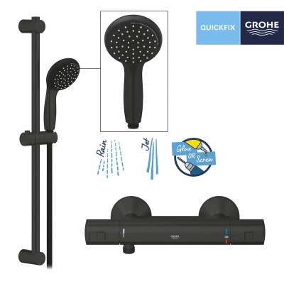 Змішувач Grohe QuickFix Start Black (UA303908T1) Вінниця - фото 10