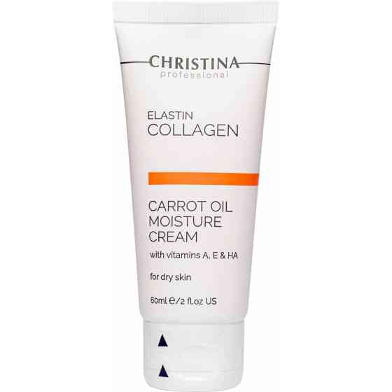Зволожувальний крем для сухої шкіри Christina Elastin Collagen Carrot Cream with Vitamins A, E&HA 60 мл Дніпро