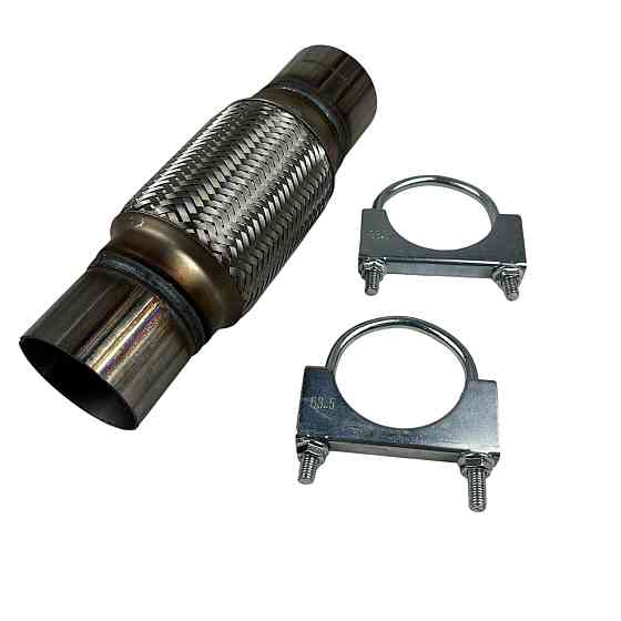 Гофра 60х150x250 кріплення під хомут у зборі AGK глушника Мукачево