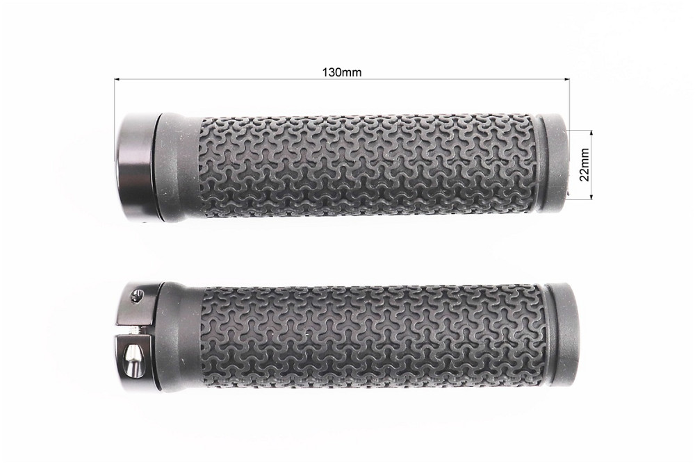 Ручки керма 130мм з затискачем Lock-On, чорні TPE-083 Київ - фото 3