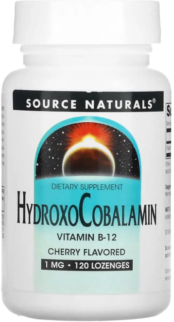Витамин В-12 Source Naturals HydroxoCobalamin 120 таб вкус вишни Киев - изображение 1