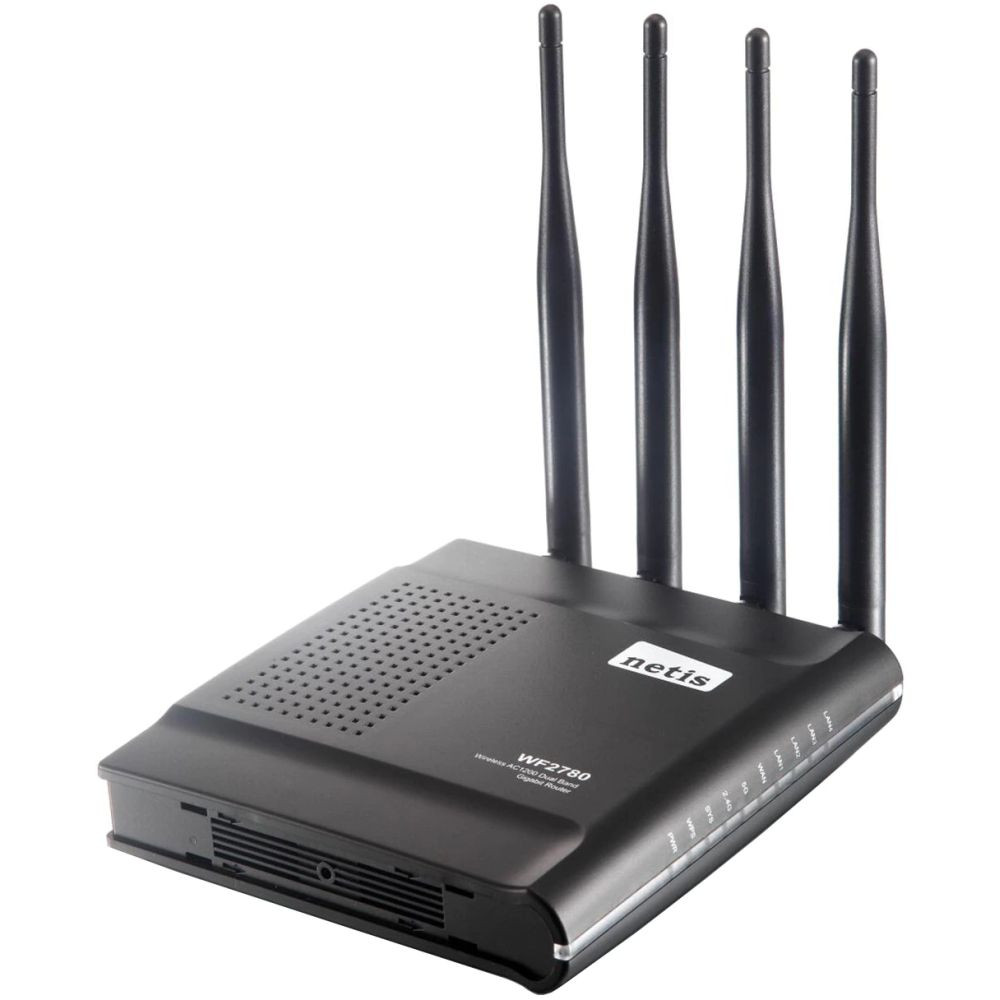Точка доступу з мережевим адаптером WRL ROUTER 1200MBPS 1000M/4P DUAL BAND WF2780 NETIS Київ - фото 1