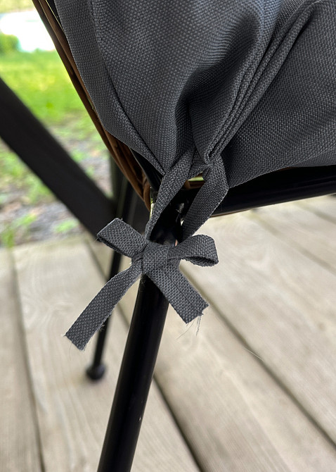 Подушка для стільців (50x120х8 см) подвійна Decorator Sawana колір темно-сірий 84-166 Київ - фото 8