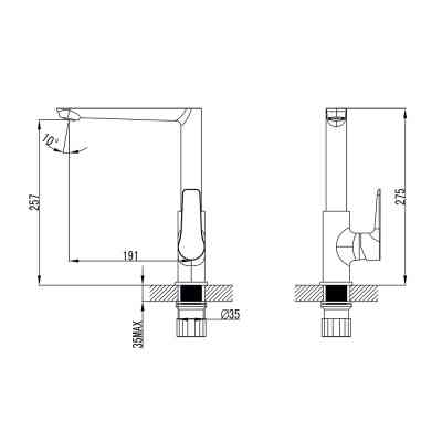 Смеситель Corso GARDA BC-4B221W (9605103) (BC-4B221W) Винница