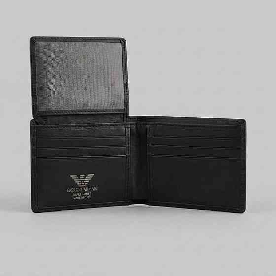 Фирменный кожаный мужской кошелек Armani (3031-1) Киев