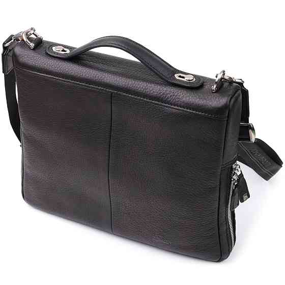 Цікава чоловіча сумка для планшета з м'якої натуральної шкіри Tony Perotti 20846_1 (9594-28 nero) Чорний Київ