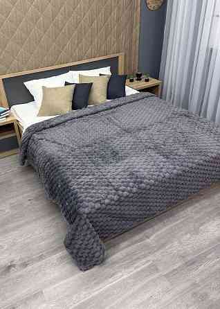 Плед-покривало 210х210 см (+-5см) Соти Сірий (87-205) Київ