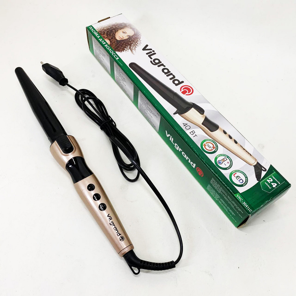Плойка для кучерів ViLgrand, Праска для волосся, професійна, Насадка для локонів Плойки волосся EW-45 Київ - фото 8