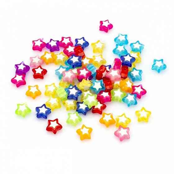 Декоративні намистинки для творчості Зірки Dom Busin УТ100023889 в упаковці 120 шт Вінниця