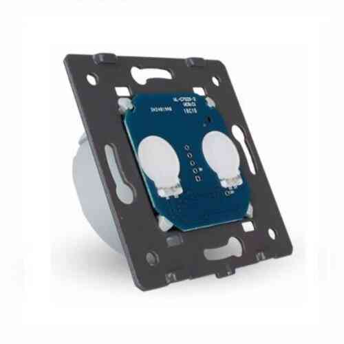 Сенсорна кнопка LIVOLO, 2-сенсорна, 230В, без фіксації (дзвінковий / імпульсний), без нейтралі (VL-FC2B-2G) Коломыя