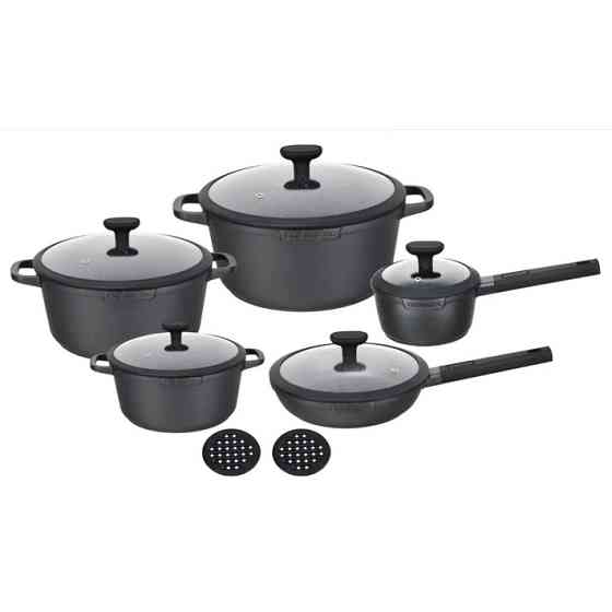 Каструля з нержавіючої сталі, Каструлі з прозорими кришками, Комплект каструль, Хороший набір каструль DV-26 Івано-Франківськ