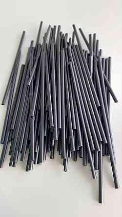 Трубочка Соломка алкогольна пряма d3 12,5 см Махито чорний (500 шт) Харків