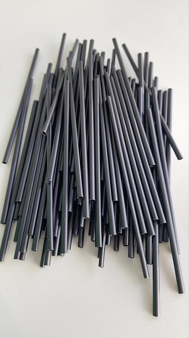 Трубочка Соломка алкогольна пряма d3 12,5 см Махито чорний (500 шт) Харків - фото 1