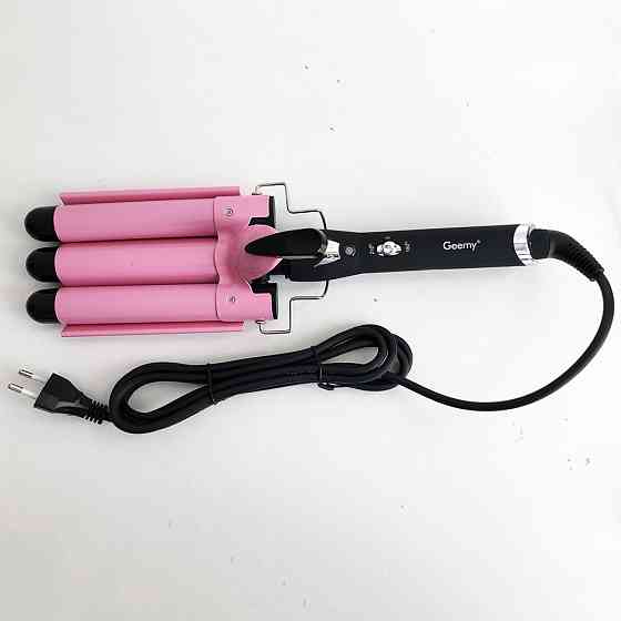 Багатофункціональні плойки для волосся GEMEI GM-1956-25 тройная Щипці для волосся об'ємної зачіски TD-18 Львів