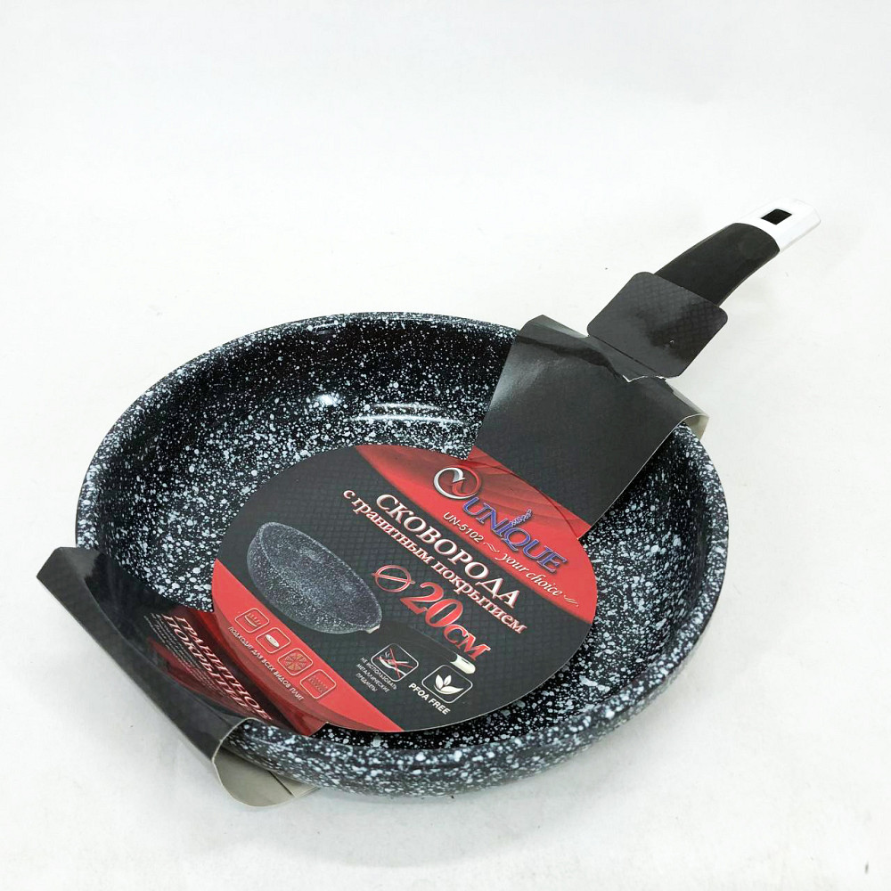 Сковорода для індукційного приготування UNIQUE, Легка у використанні сковорода Ідеальна PY-81 Івано-Франківськ - фото 3