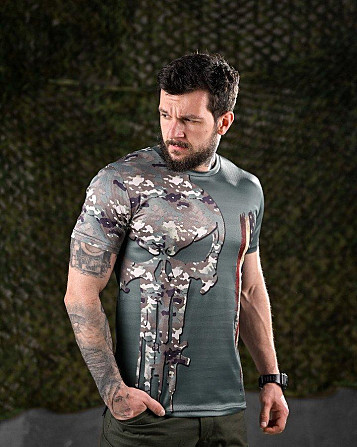 Тактична потовідвідна футболка Punisher USA ВТ6621 Київ - фото 3