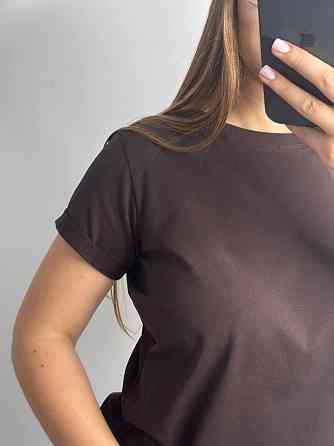 Базова футболка жіноча однотонна Брауні XL Харків