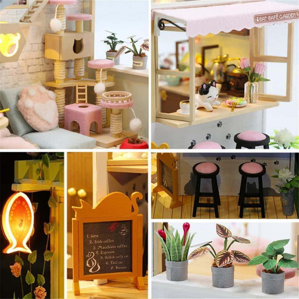 3D Румбокс DIY  "Cat Cafe"+ Пилозахисний купол  M2111Z Київ - фото 5