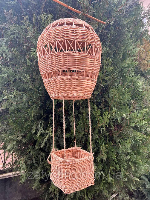 Люстра плетена у формі кулі Київ - фото 1