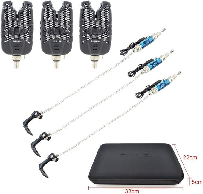 Набір для риболовлі Hirisi: 3 сигналізатори та 3 свингери Київ - фото 6
