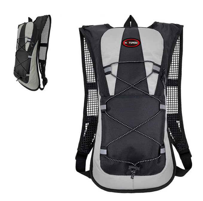 Мультиспортивний рюкзак 5 л с гидратором 2 л Feel Fit Черно-серый Бровары - изображение 2